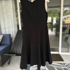 Black A-Line Midi Dress for Cocktail Events